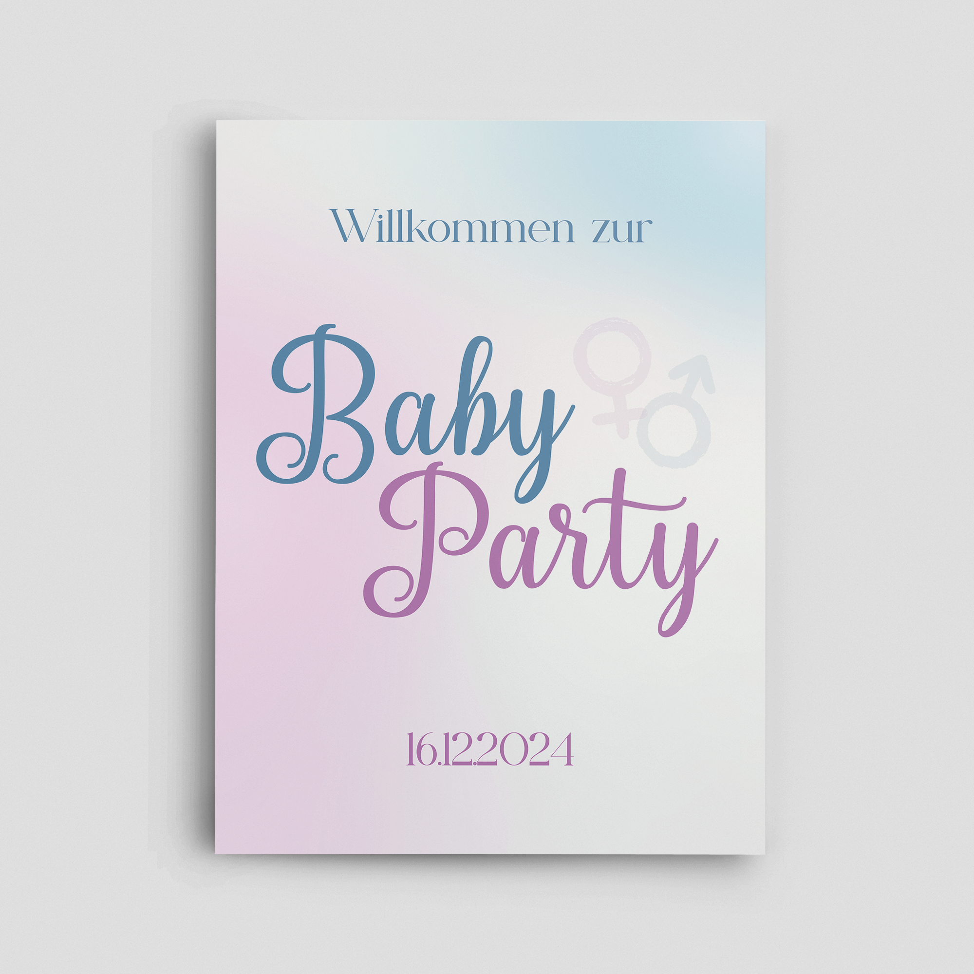 Glücksmomente Willkommensschild Hochformat