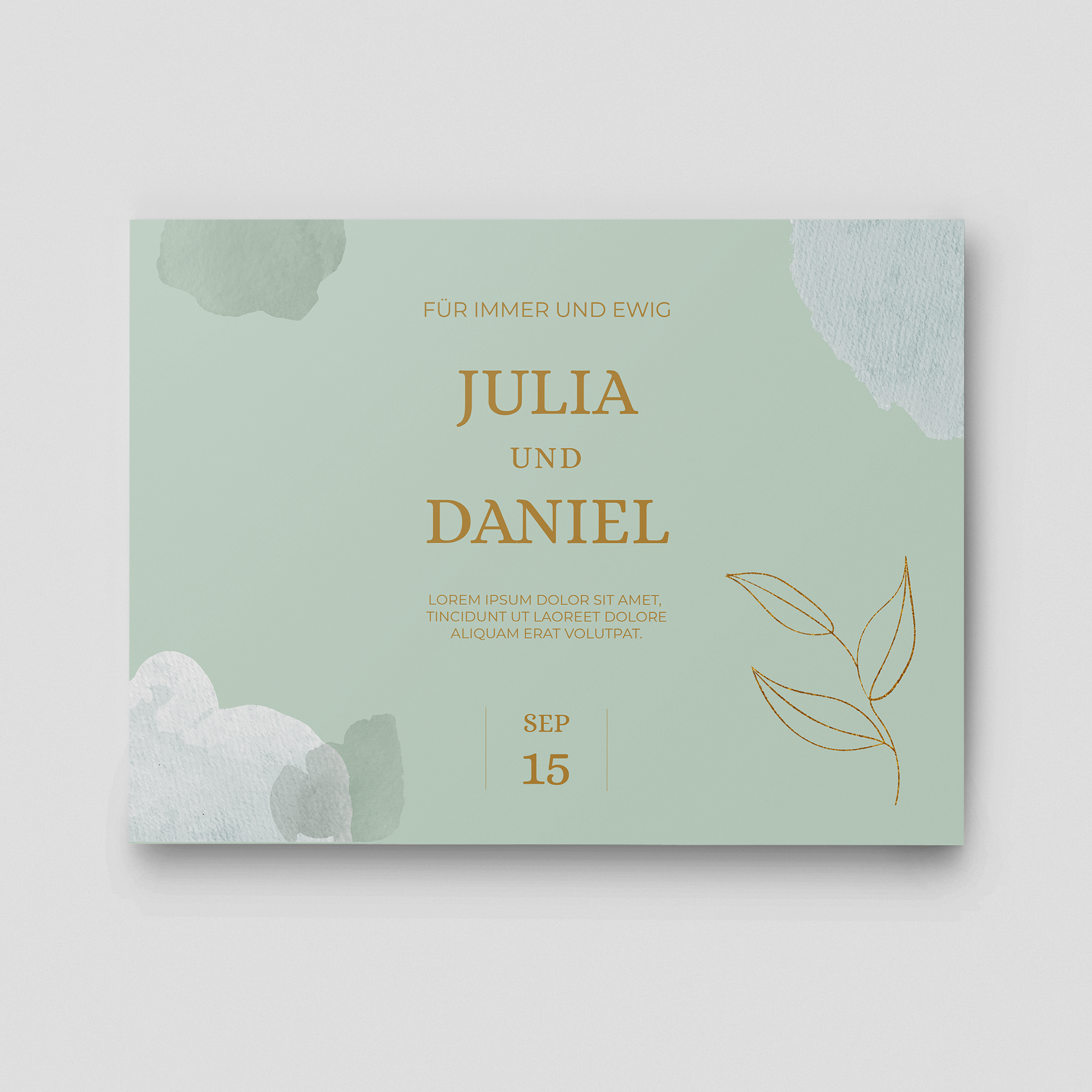 Herzensbund Hochzeitsschild Querformat