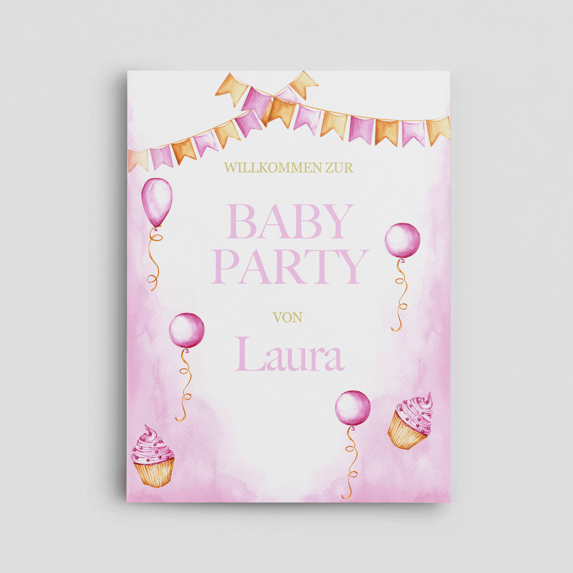 Lichtfunkenkind Willkommensschild Hochformat