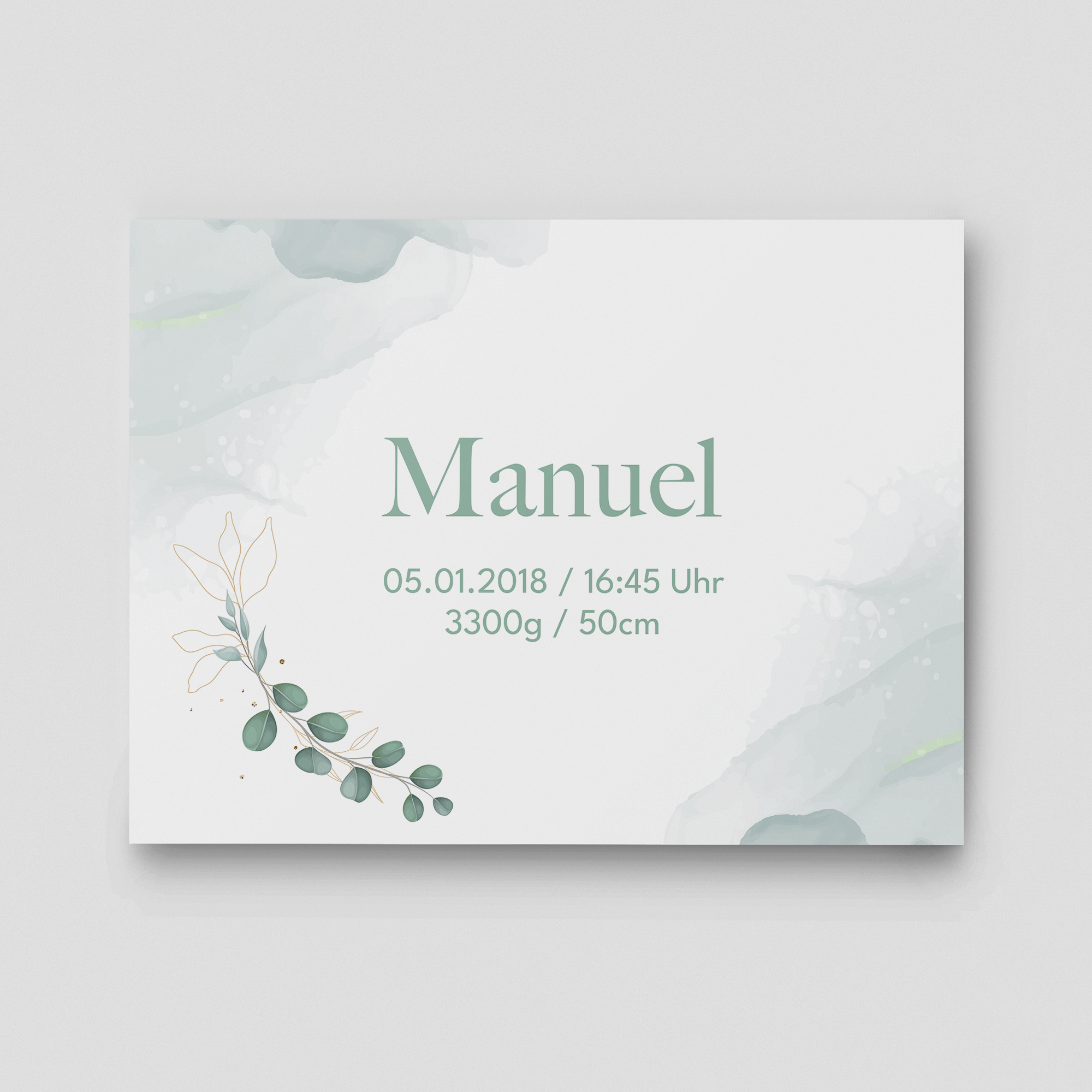 Wolkenzauber Willkommensschild Querformat